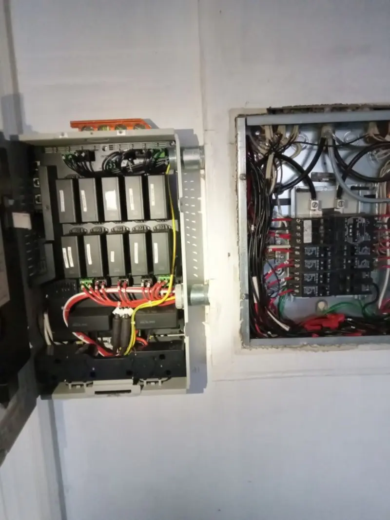 Electrical panel upgrade completed for Security Camera Wiring in Helotes
